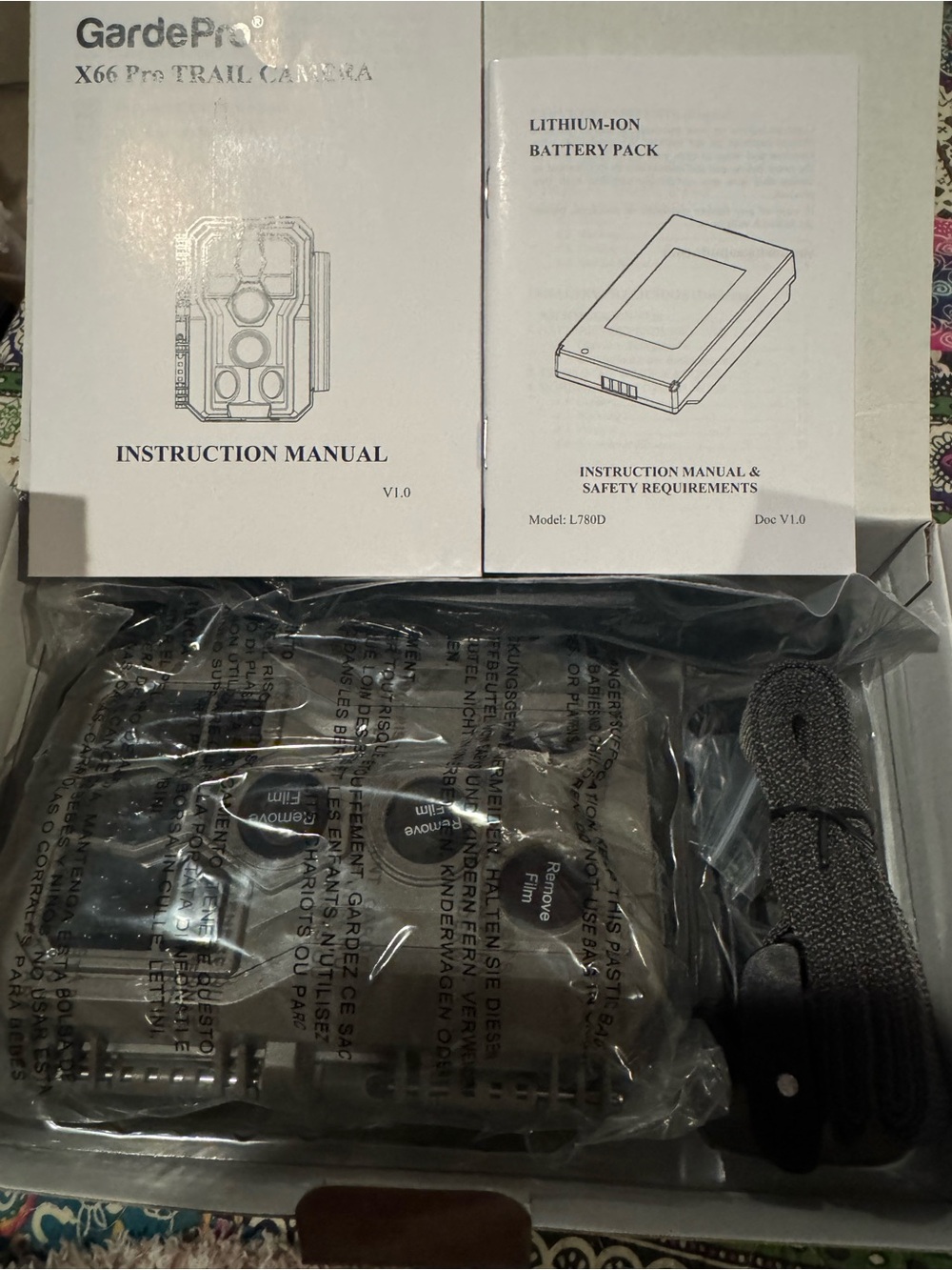 GardePro X66 Pro Cellular Trail Camera (Non-WiFi), Rechargeable